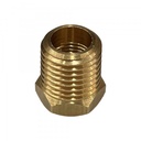 Brass Temp Bush Reducer 1/8" (8.4mm) Female NPT Thread to 1/4" (13.7mm) Male NPT Thread