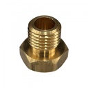 Brass Temp Bush Reducer 1/8" (8.4mm) Female NPT Thread to M14-1.5 Male Thread