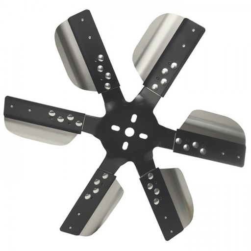 [17017] Derale Heavy Duty Stainless Steel Standard Rotation 17 Inch Flex Fan