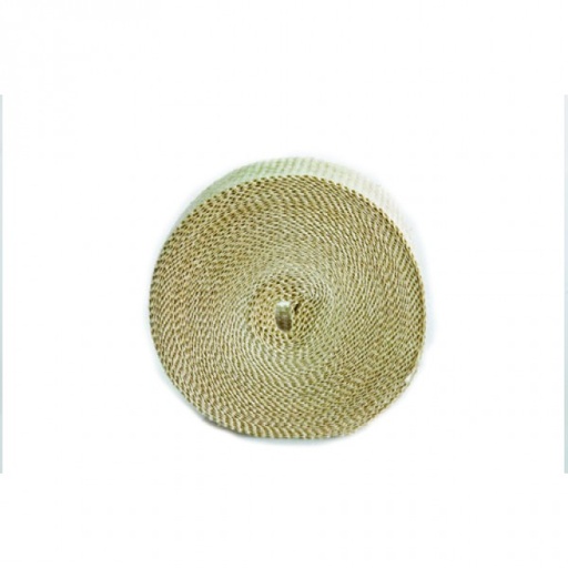 [301010E] Fawn Coloured Exhaust Wrap 25mm(1") Wide x 3mt(10ft) Roll 650C Continuous