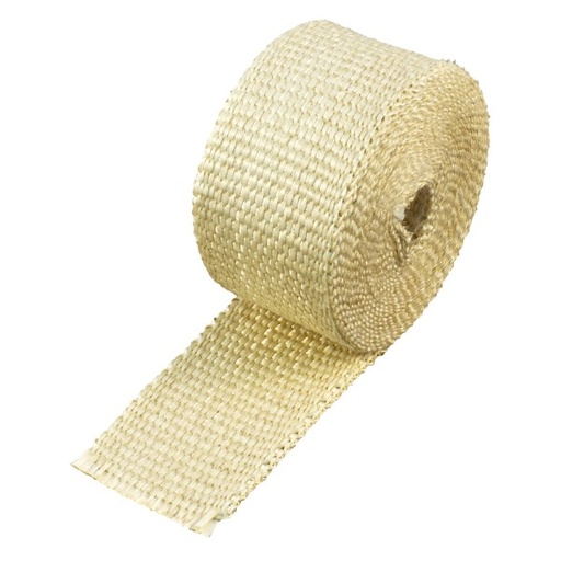 [302010E] Fawn Coloured Exhaust Wrap 50mm(2") Wide x 3mt(10ft) Roll 650C Continuous