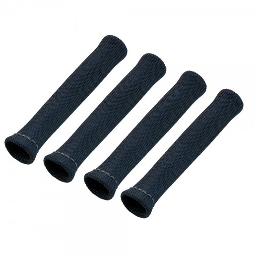 [380402] Spark Plug Heatshield Insulation Boot Black Set 4 Universal 1"Id bends to 90