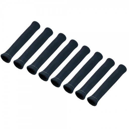 [380802] Spark Plug Heatshield Insulation Boot Black Set 8 Universal 1"Id bends to 90