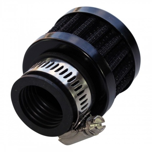 [3991C] Breather Clamp On 1"(25mm) Id Chrome Top White Element