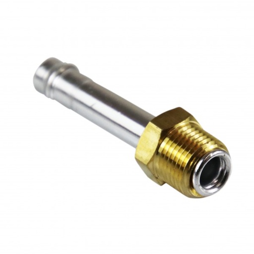 [43704] Fuel Fitting Straight 3/8 Inch OD Tube. 5/8 Inch UNF Thread