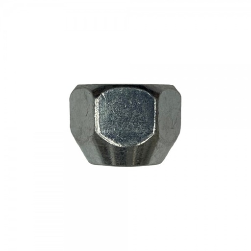 [55-000] Single Tapered Zinc Plated Wheel Nut (Open Ended) " 7/16" UNF Thread, 19mm Hex