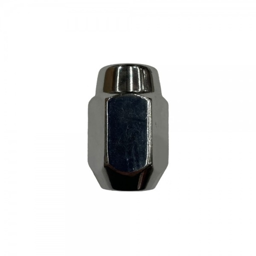 [55-403] Single Tapered Chrome Acorn Wheel Nut (Close Ended) - 12mmX1.5 Thread, 21mm Hex