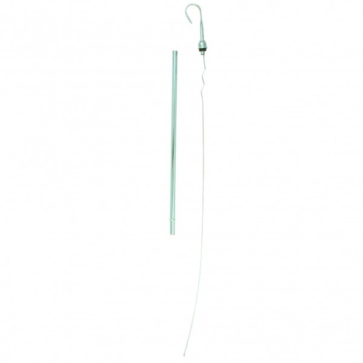 [5721] Engine Dipstick Tube Chrysler Mopar V8 Small Block 318-340-360 Chrome Finish