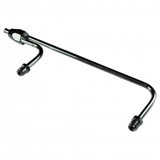 [5951] Fuel Rail Line Chrome Holley 4160 Vacuum Secondary with 8-21/32" Centres
