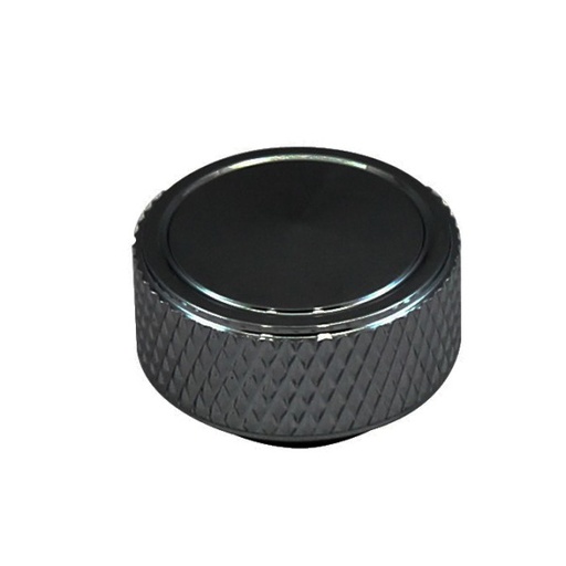 [66-116] Air Cleaner Nut Knurled Billet Black Holley Edelbrock Rochester Quadrajet