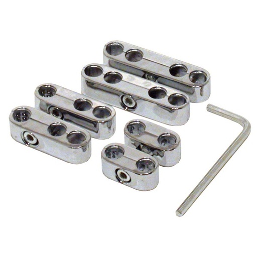 [66-192] Spark Plug Ignition Lead Wire Separators Pro Style V8 Chrome set 7+8mm leads