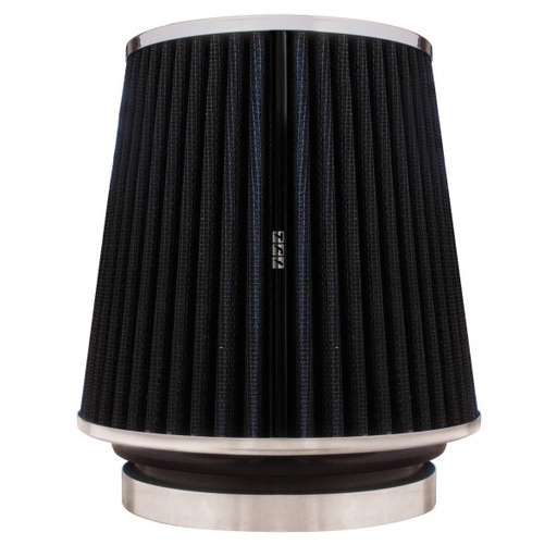 [69-001] Pod Air Filter Tapered Conical High Flow Multi Fit 3"-3.5"-4". 6.75" Tall Black