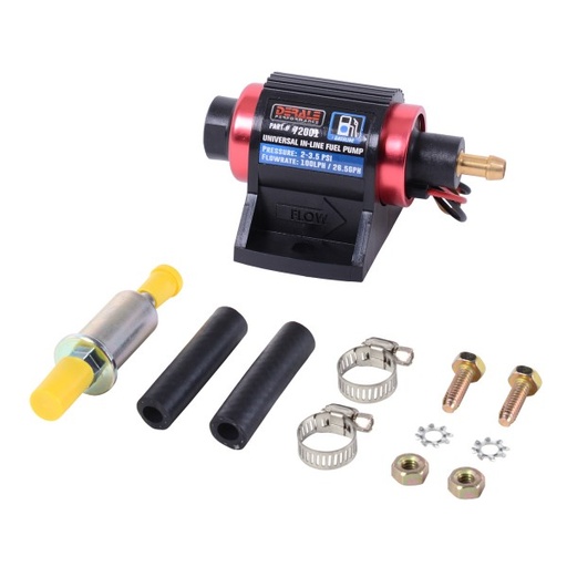 [72001] Derale Performance Universal In Line Fuel Pump (Gasoline) 100LPH 2-3.5 PSI