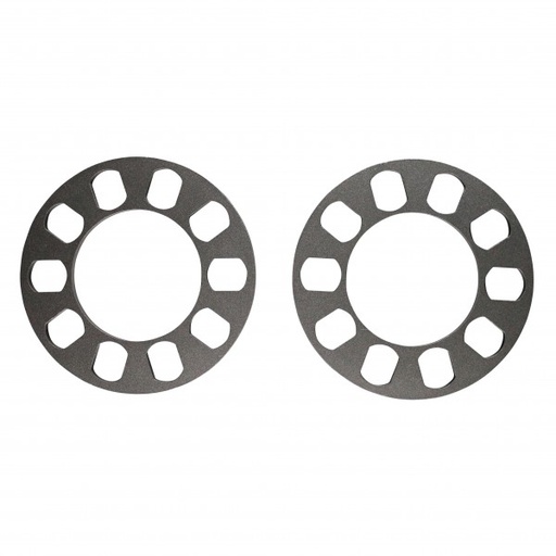 [8080] Wheel Spacer Billet Cast 5 Hole-Pair. 8mm thick, 151mm OD, 81mm ID