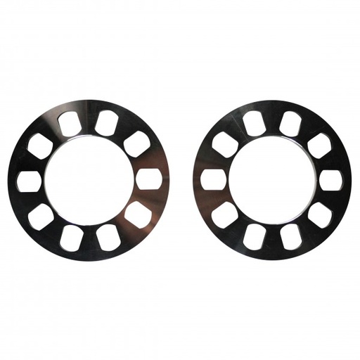 [8082] Wheel Spacer Billet Machined 5 Hole-Pair. 8mm thick, 163mm OD, 90mm ID