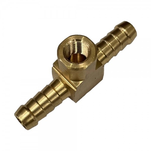 [BFP38] Brass Fuel Pressure Gauge Fitting 3/8" (9.5mm) Male Hose to 1/8" (8.4mm) NPT