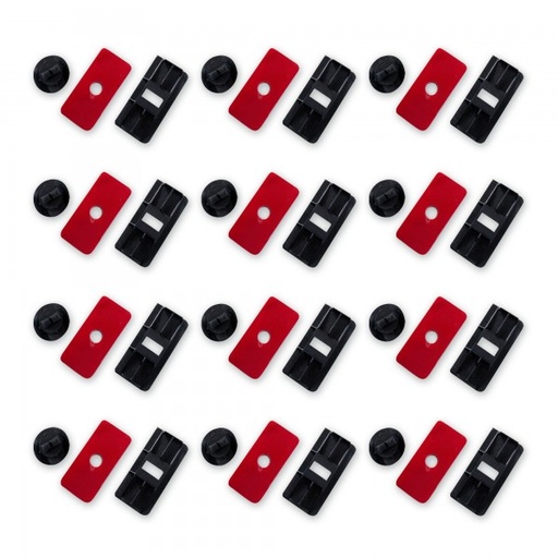 [LAT12] Aunger Louvre Fitting Kit Rear Louvre Mounting Clips set of 12 (LAT12)