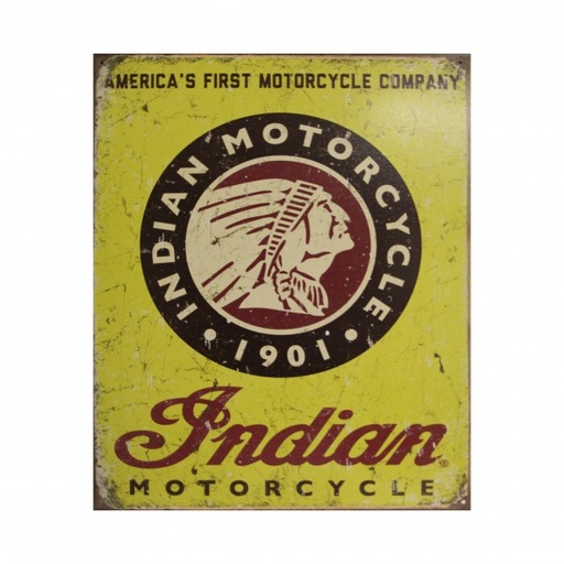 [MSI1934] Indian Motorcycles Since 1901 Americas First Motorcycle Metal Sign 32cm x 41cm