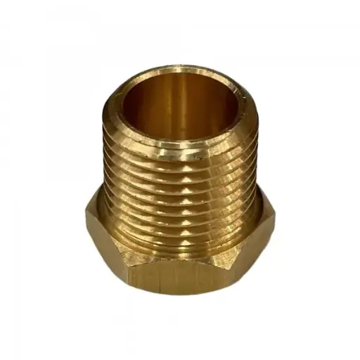 [TBR1838] Brass Temp Bush Reducer 1/8" (8.4mm) Female NPT Thread to 3/8" (17mm) Male NPT Thread