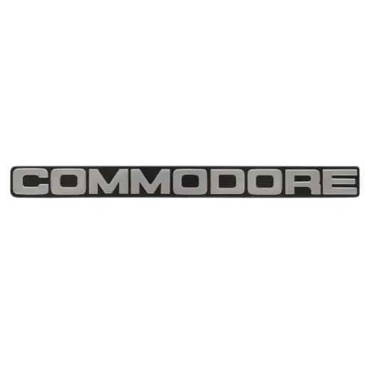 [92015437] Badge "Commodore" Holden VH SL SLX SLE Front Bumper Bar