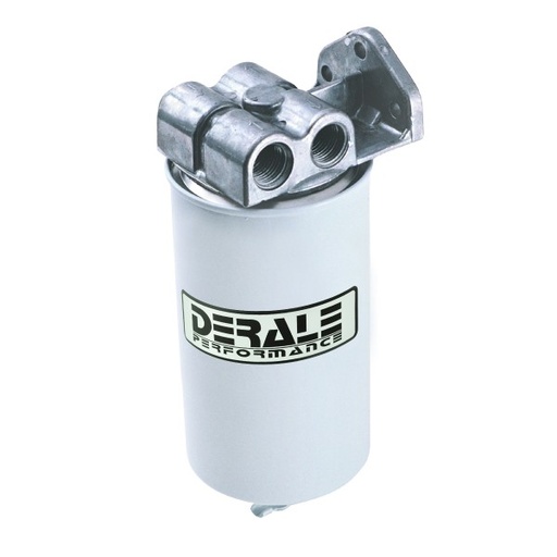 [13070] Derale Fuel Filter Water Separator 1/2" Npt Side Ports Suit Petrol Fuels