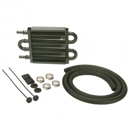 [13212] Power Steering Cooler Kit 8-1/8" x 2" x 3/4". 11/32" Barb Derale