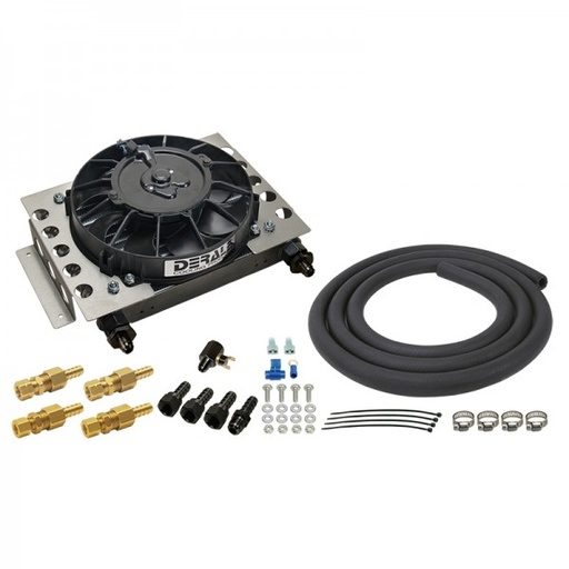 [13950] Remote Mount Transmission Cooler with Fan Atomic Cooler Plate & Fin 15 Row