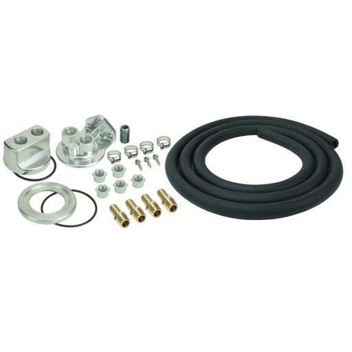 [15748] Universal Single Mount Ports Up Universal Oil Filter Relocation Kit Holden/Ford