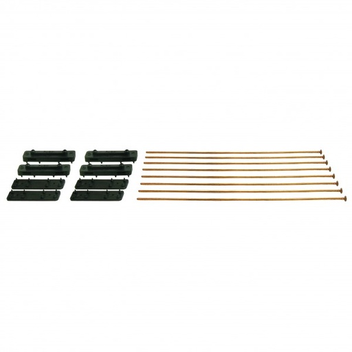 [16743] Derale Electric Fan Metal Rod Mounting Kit with Pads