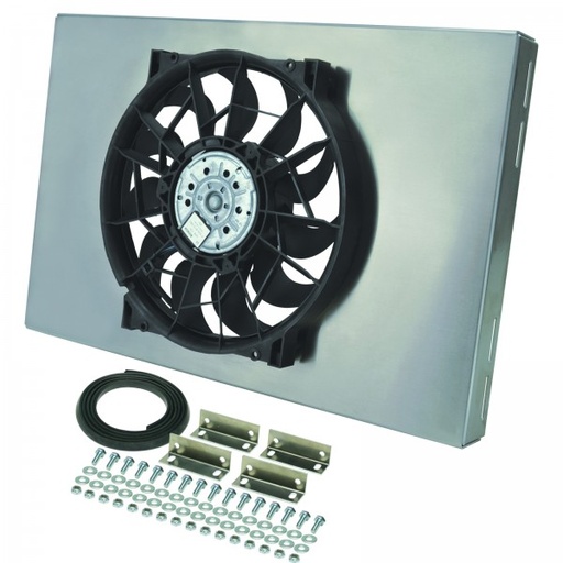 [16827] High Output 14" Electric Radiator Fan Alum Shroud 23-7/16"Wx15-7/16"Hx2-3/4"D