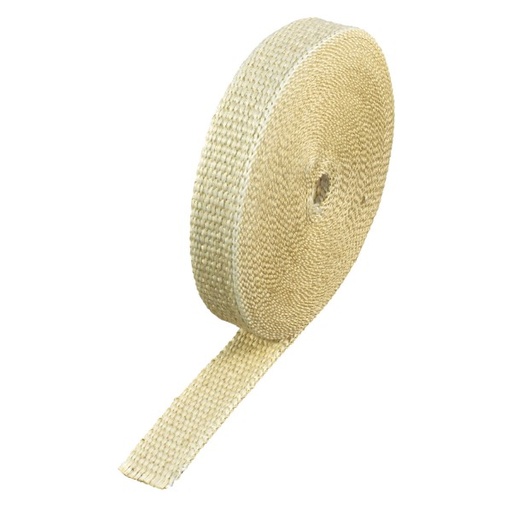 [301050E] Fawn Coloured Exhaust Wrap 25mm(1") Wide x 15mt(50ft) Roll 650C Continuous