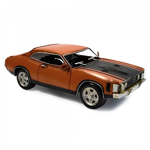 [30708] Automobelia Metal Collectable 1972 Ford Falcon XA GT Coupe - Orange and Black