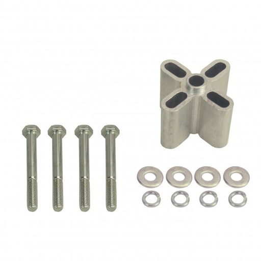 [31521] Engine Fan Spacer 2" Thick (Female 5/8" Pilot) Aluminium Kit Derale