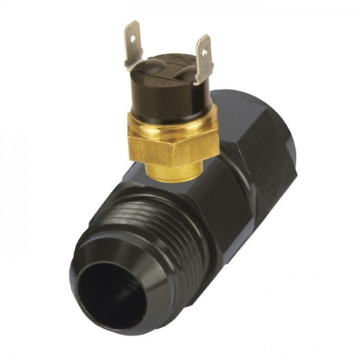 [35022] Derale In-Line Fan Control Thermostat Premium 180 Degree -10AN fittings