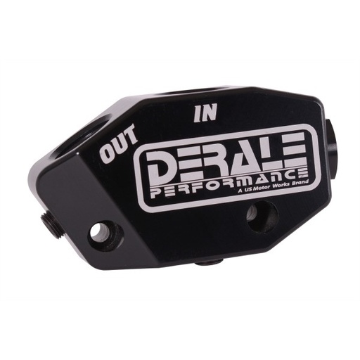 [35621] Thermostatically Controlled LS Engine Oil Cooler Bypass Adapter Kit Billet Black