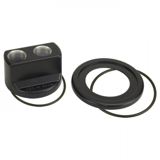 [35705] Premium Engine Spin On Adapter with -10AN O-ring Ports, 13/16"-16 Engine Thread