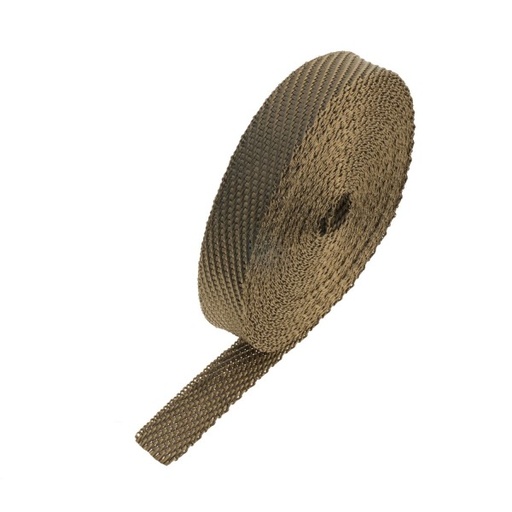 [371050] Lava Exhaust Wrap 25mm(1") Wide x 15mt(50ft) Roll 650C Continuous Made in Usa