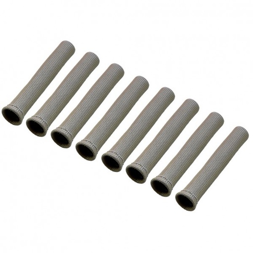 [380801] Spark Plug Heatshield Insulation Boot Fawn Set 8 Universal 1"Id bends to 90