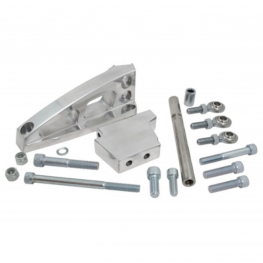 [41314] Air Conditioning Bracket Polished Aluminium Chevrolet Big Block Swp