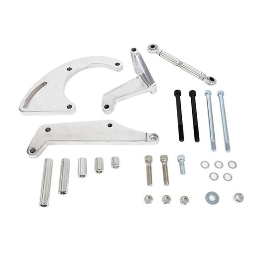 [41335] Air Conditioning Bracket Kit Polished Aluminium Chevrolet Sm Block Lwp