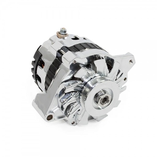 [42410] Alternator Chrome GM CS130 Style 160 Amp Alternator with Serpentine Belt