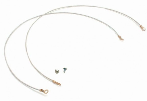 [4264] Lanyard 24 Inch for Hood Pin Kit-set 2. Chrome replacement plastic covered.