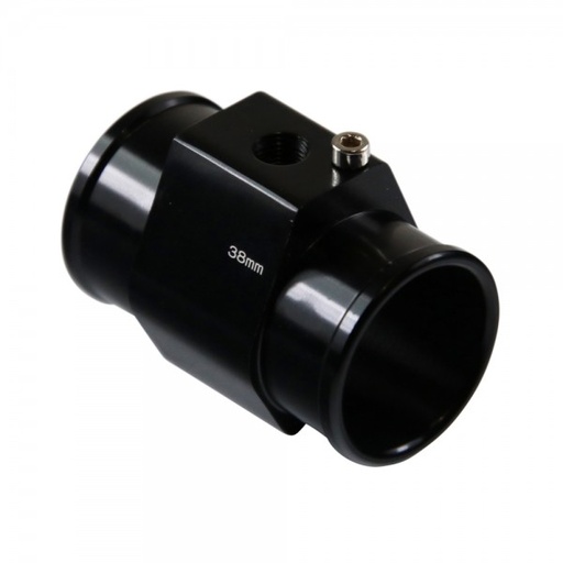 [44424] Radiator Hose Water Temperature Sensor Adaptor - 38mm Black Finish