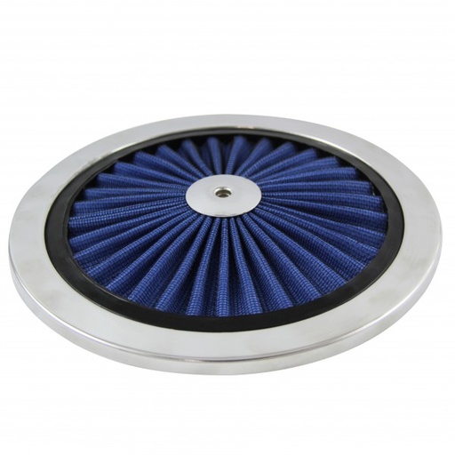 [45726TOP] Extraflow Blue Element Chrome Air Filter 9" Top only Cotton Pleated