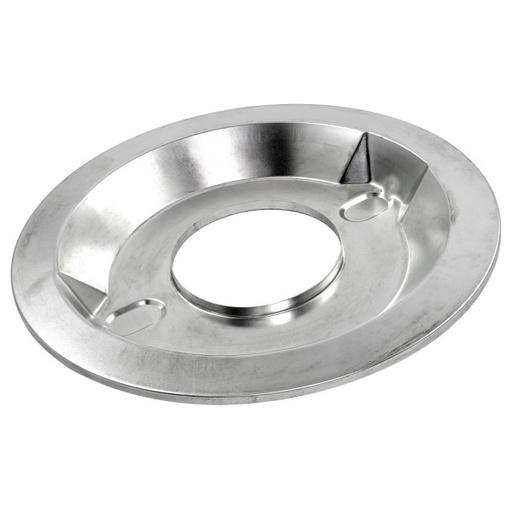 [4858] Filter Base 14 Inch Steel Zinc Holley Edelbrock Recessed 5-1/8" Carburettor