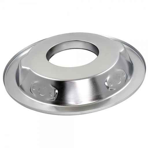 [4858DR] Filter Base 14 Inch Steel Zinc Holley Edelbrock Hi-Lip Recessed 5-1/8" Carbur