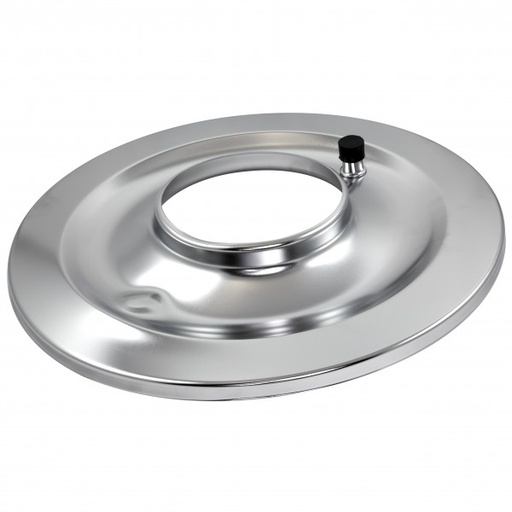 [4858T] Filter Base 14 Inch Steel Zinc Holley Edelbrock Raised 5-1/8" Carburettor