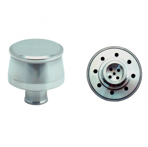 [4919] Valve Cover Breather Cap Push In 1"(25mm) Neck Alloy Polished Smooth