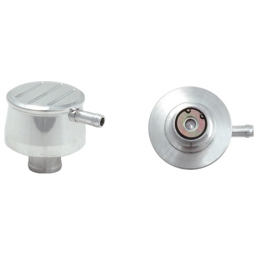 [4922] Valve Cover Breather Cap Push In 1"(25mm) Neck Alloy Polish Ball Milled Pcv+Tube
