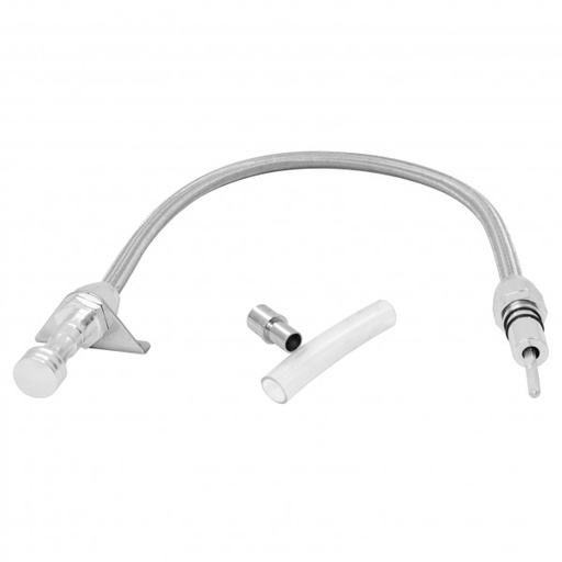 [5106] Transmission Dipstick Tube GM Turbo 700R4 Firewall Mount Flexible Polished